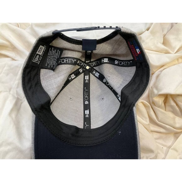 New Era 9Forty Atlanta Braves Hat MLB Baseball Cap Gray Adjustable A-Frame OSFM - Picture 6 of 7